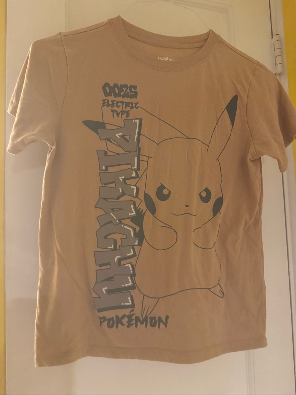 Pikachu Kids Graphic Tee - Tan